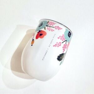 Rifle Paper Co. Corkcicle 12oz Stemless Wine Cup Tumbler Cream Lively Floral